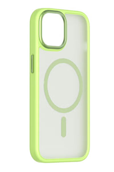 Momax غطاء حماية موماكس موكسي مغناطيسي لهاتف آيفون 15 برو مع ماج سيف - أخضر