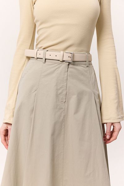 Manuka Beige Square Buckle Belt