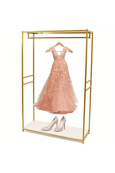 KORKMAZLAR EV DEKORASYON Metal İskeletli Kıyafet Askısı Gardolap