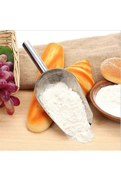 Bakliyat Küreği Paslanmaz Şaşula 550 gr Kuruyemiş Küreği İnox No:3 26 cm