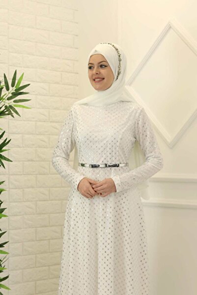 Esma Crescent Hijab Evening Dress