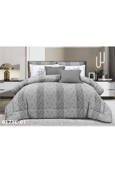 Moon Luxury Microfiber Double Duvet Set, 8 Pieces, Duvet Size 230 x 250 cm