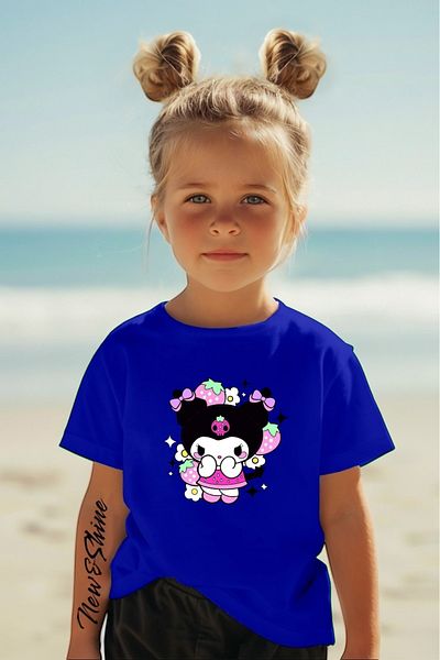 New Shine 1 tricou este un cadou pentru achiziții de 6 și mai sus în coș - Tricou pentru copii oversize imprimat Kuromi