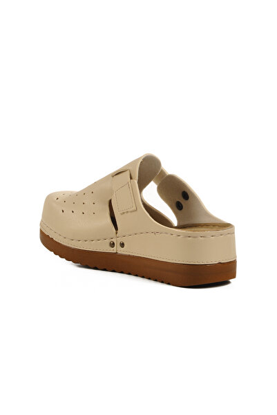 AYAKMOD Beige Anatomical Unisex Sabo Slippers 07-008 g