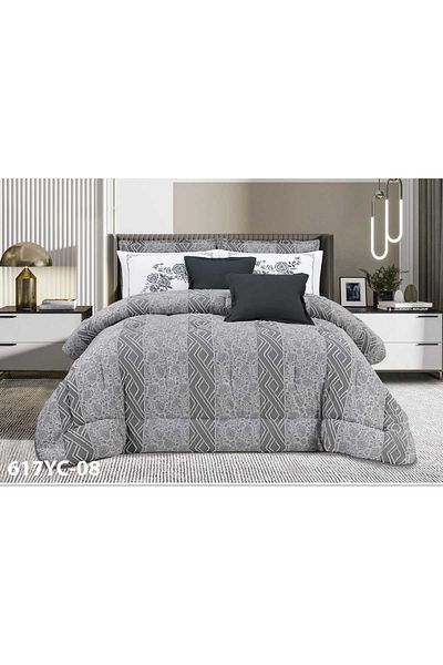 Moon Luxury Microfiber Double Duvet Set, 8 Pieces, Duvet Size 230 x 250 cm