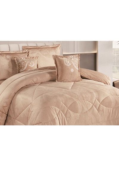 smart home Double Velvet Hotel Bedspread, Fits 200X120cm Bed, 4 Pieces Double Sided Bedspread