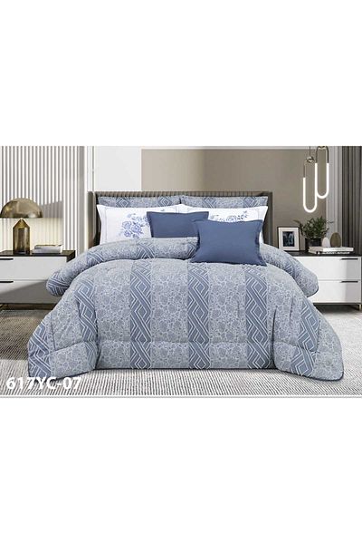 Moon Luxury Microfiber Double Duvet Set, 8 Pieces, Duvet Size 230 x 250 cm