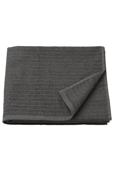 IKEA VÅGSJÖN Bath Towel, Dark Grey, 70x140 cm, 100% Cotton, Soft & Absorbent, 400 g/m²