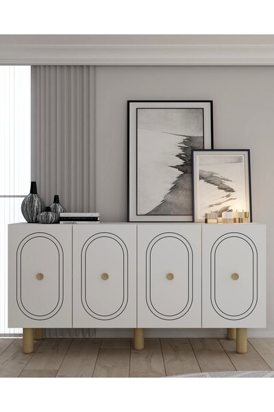 cantek dizayn POLENCT (KB150) BOHEM KONSOL BEYAZ-BEYAZ