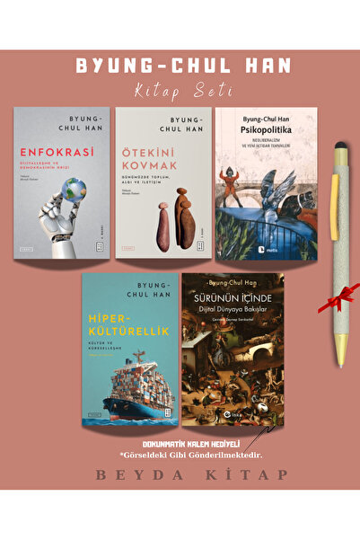 Ketebe Yayınları Byung-Chul Han Kitap Seti (5 Kitap) Enfokrasi - Ötekini Kovmak - Palyatif Toplum, Kalem Hediyeli