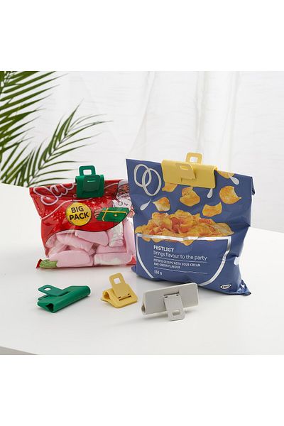 IKEA ÖRINGABBORRE Sealing clip, set of 9, multicolour