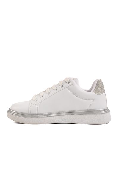 AYAKMOD Pantofi sport albi cu șireturi pentru femei 707 Z