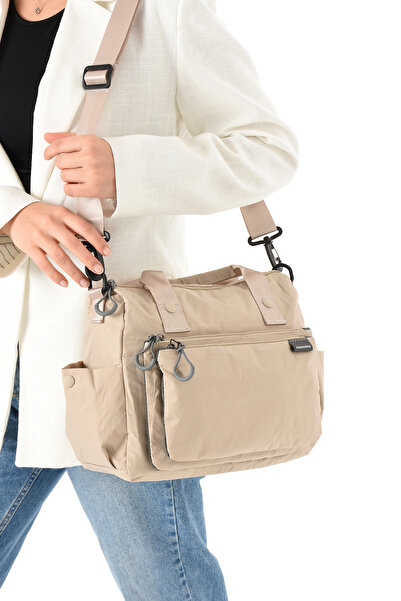 Çanta Trend Γυναικεία τσάντα χειρός και ώμου με ρυθμιζόμενο ύφασμα αλεξίπτωτο...