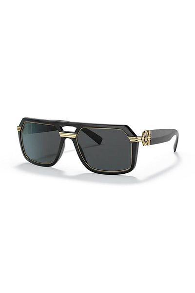 Versace Ve 4399 Gb187 58 Men's Black Bone Sunglasses