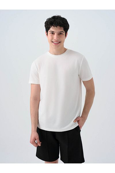 Loft Ανδρικό μπλουζάκι Regular Fit Λευκό LF2038850