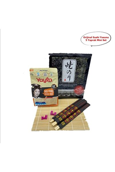 PartAntalya Sushi Seti Başlangıç, Sushi Yosun, Sushi Pirinci, Bamboo Mat, Chopstick chopstick tutucu