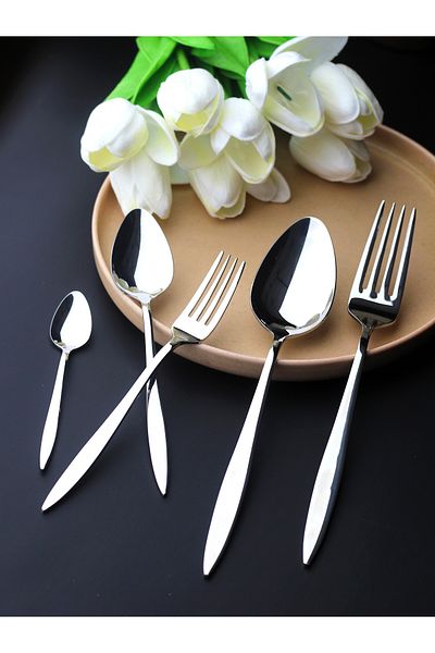 Rollers Ares 40 Piece Fork Spoon Set for 8 People