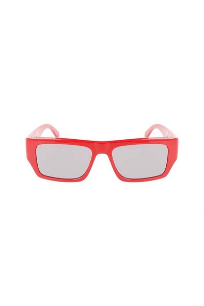 Calvin Klein Jeans Ckj 22635S 600 54 Unisex Rectangular Red Bone Sunglasses