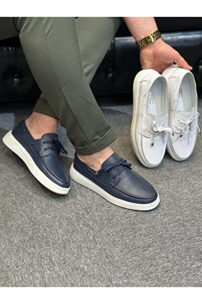 Avni Ceylan Air Sole Genuine Leather Babet Shoes with Heel Spur Protection