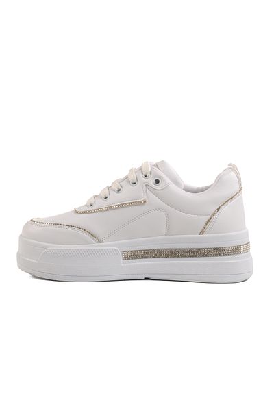 AYAKMOD White High Sole Women's Sports Shoes 1182 Z
