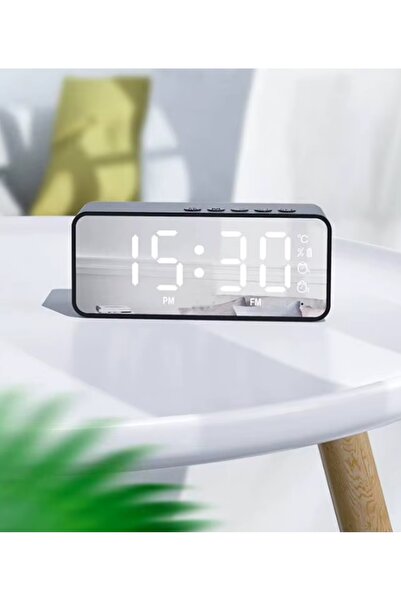 gaman KMS-11 -12 Şarjlı Dijital Radyolu Masa Saati Alarm Saatli Radyo - Çalar Saat- Termometre 12/24