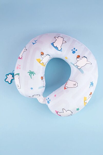Miniso We Bare Bears Lisanslı Boyun Yastığı (Kutup Ayısı)
