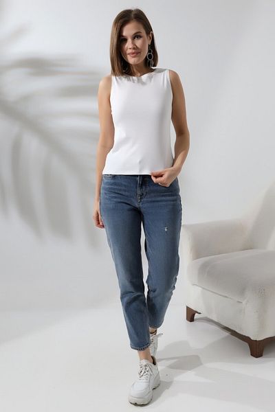 LITTLEMOON Halter Collar Compac Ribbon Sleeveless Body