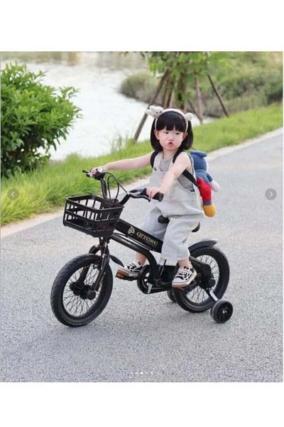 BabyCara Kids Bike 14 Inch Assorted Cycling Removable Stabilizers Steel Frame With Basket And Air Tire