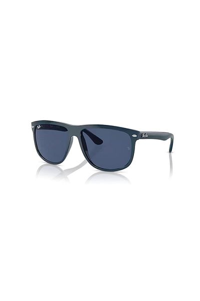 Ray-Ban Rb 4147 671780   60 Boyfriend Men's Square Navy Blue Bone Sunglasses