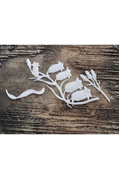 Hayalsanat Dalında Lale 3 Parça Esnek Aplik No:HS24 Ahşap, Mobilya Yenileme, ...