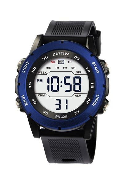 captiva Digital 30 Meters Water Resistant Children's Wristwatch with Light Alarm and Stopwatch and Calendar