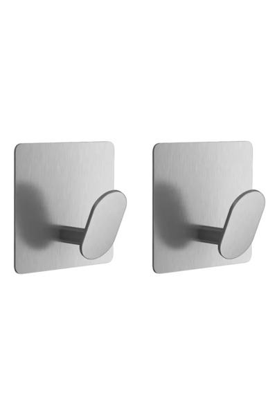 Microcase Yapışkanlı Paslanmaz Çelik Banyo Mutfak Eşya Havlu Vb Metal Askılık...