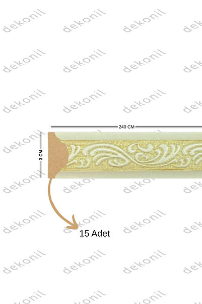 Dekonil Sarmaşık Patina Renk Duvar ve Tavan Çıtası 3cm (15 Adet)