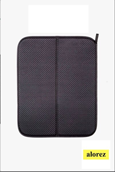 alorez Azra Gri Mikrofiber Bulaşık Kurulama Matı 36cmX45cm Bulaşık Altlığı