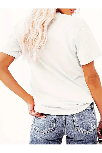 DAXİS Sportwear Company UNISEX Fun Rabbit μπλουζάκι με στάμπα με λαιμόκοψη