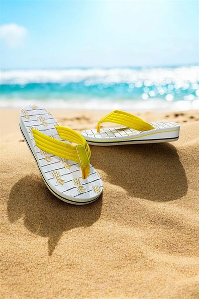 HANOX Women's Platform Wedge Heel Fabric Flip Flops Does Not Hurt Summer Pool Sea Beach Slippers
