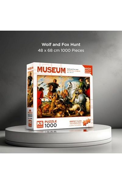 STOREMAX Wolf and Fox Hunt 1000 Piece Puzzle -Ks Puzzle Star Buy Bz 1087243
