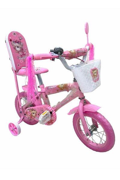 BabyCara دراجة مع دعم للظهر وسلسلة جرس وعجلات مدعومة مقاس 14 بوصة للأطفال من سن 6 إلى 8 سنوات