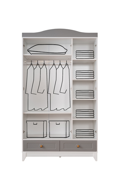 miracool Tokyo 3 Kapılı Dolap / Gardrop / Ücretsiz Kurulum