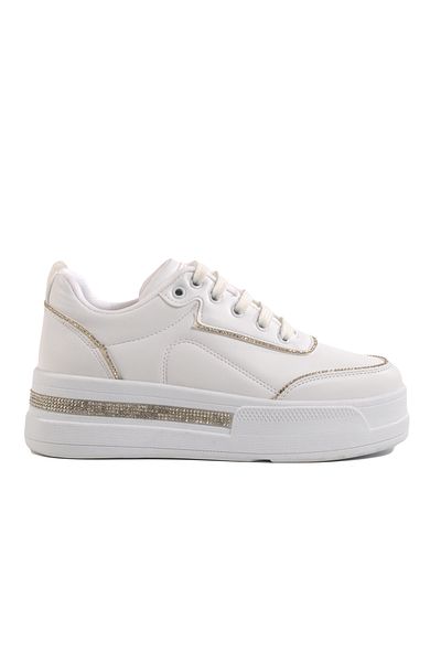 AYAKMOD White High Sole Women's Sports Shoes 1182 Z