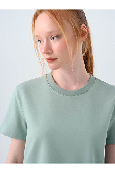Loft Regular Fit Mint Green Women's T-Shirt Lf2036285