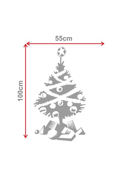 MIGNATIS Decoratiuni de Craciun Pin Si Autocolant Cadou 55x100cm - Alb
