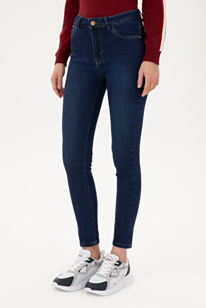 U.S. Polo Assn. Kadın Koyu Mavi Jean Pantolon 50289332-DN0023