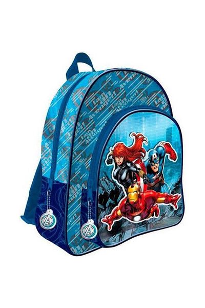Marvel Rucsac 3D cu 2 fermoare - Avengers 2, Poliester, Albastru