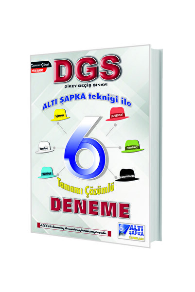 Tasarı Yayınları DGS ALTIŞAPKA 6 ÇÖZÜMLÜ DENEME-2025