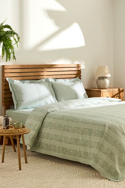 Kaşmir Home Tove 100% Cotton Tove Double Pique Set Çağla