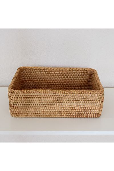 Mylamp Nur Rattan 33X23X10 cm Storage Box & Decorative Basket