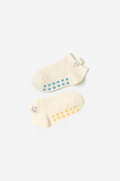 Katia&Bony Baby Accessory 2-Piece Step Socks Ecru