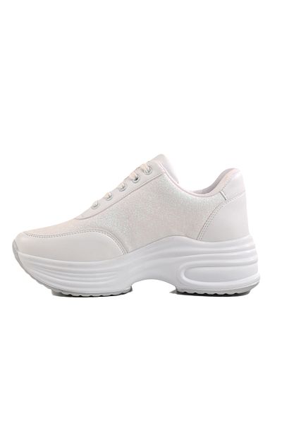 AYAKMOD White High Sole Women's Sports Shoes 5016 Z