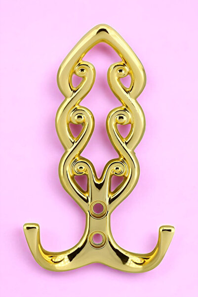 Badem10 Sırma Askı Portmanto Metal Vestiyer Duvar Dolap Elbise Askısı Gold Mo...